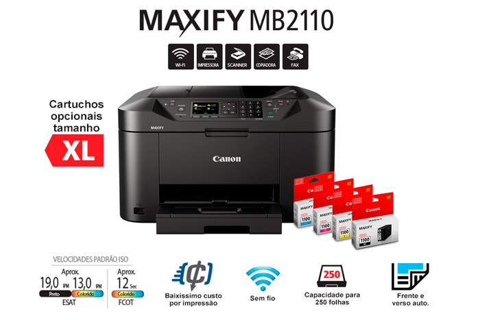 Impressora Multifuncional MAXIFY MB2110 view 7