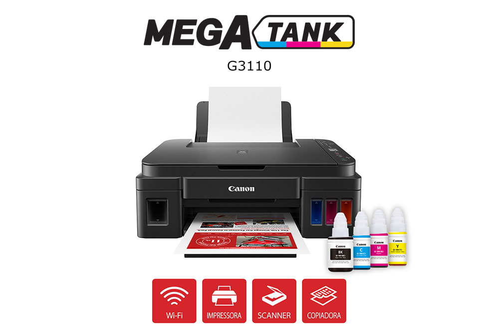 Impressora Multifuncional MEGA TANK G3110