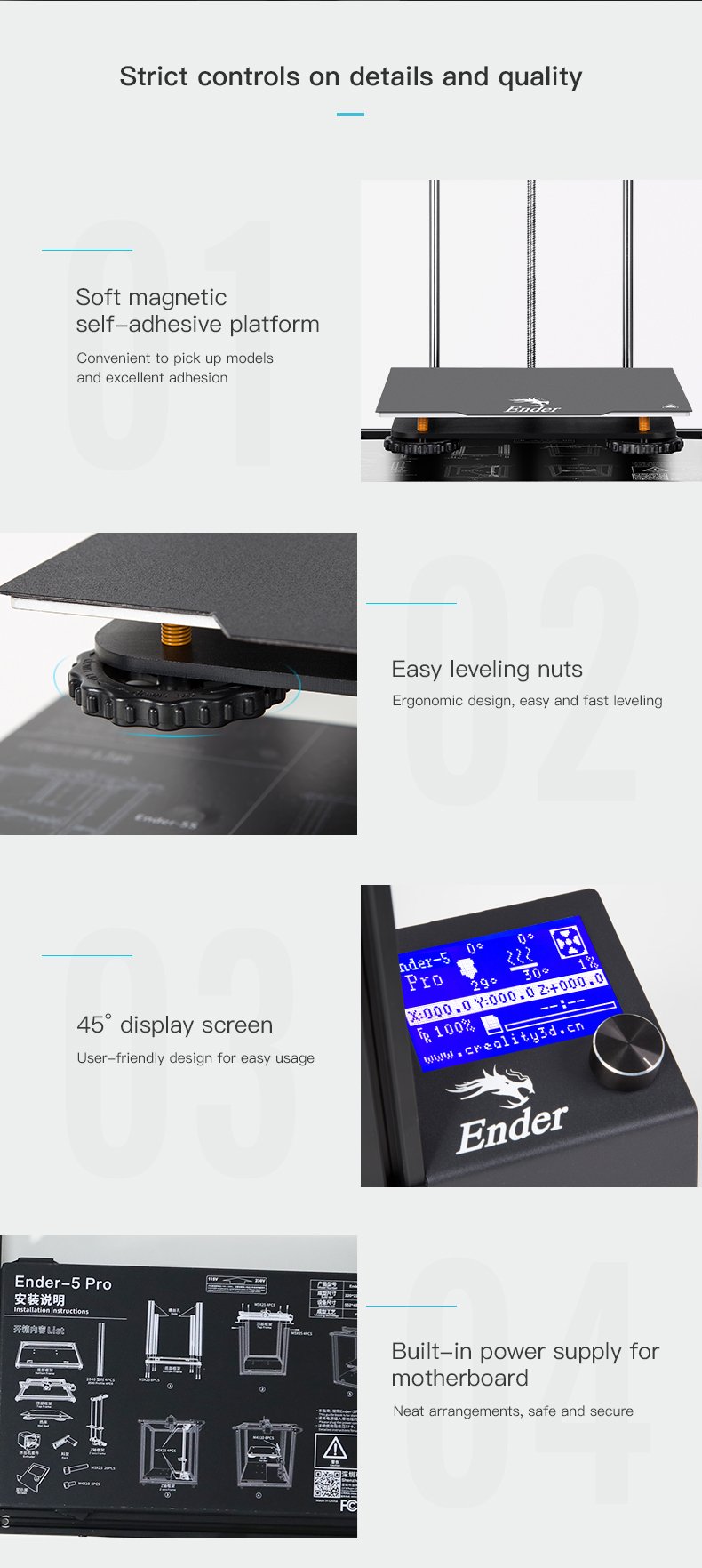 Official Creality Ender 5 Pro 3D Printer10