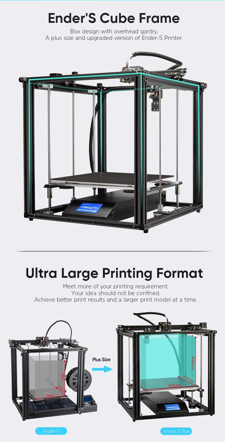 Official Creality Ender 5 Plus 3D Printer