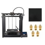 Ender-5 3D printer with nozzles and glass