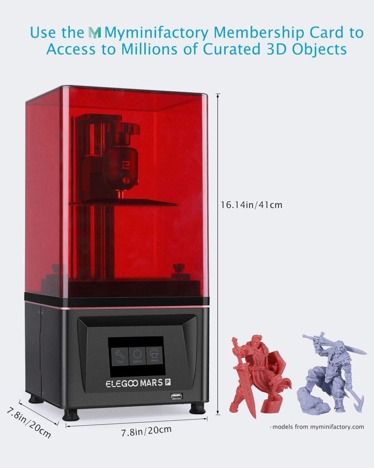 ELEGOO Mars Pro LCD MSLA 3D Printer with Air-Purifier
